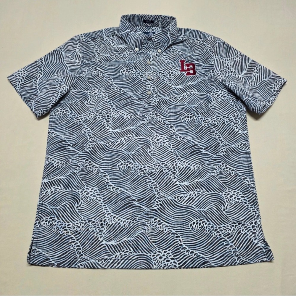 Reyn Spooner Classic Men Small Reverse Print Pullover Shirt Short Sleeve Reg Fit